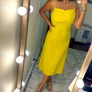 Mustard Color Summer Dress